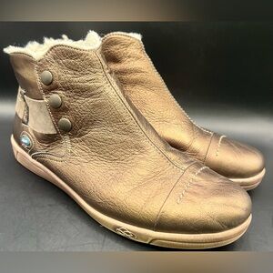 Cloud‎ - Aline Elegant Bronze High top Boots with wool, Size:40